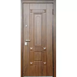 Парадная дверь для квартиры коричневого оттенка